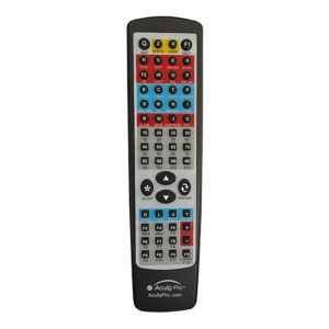 Acuity Pro Remote with button layout for vision tests and Acuity Pro branding.