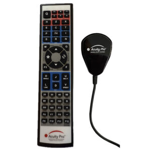 Acuity Pro Remote and Receiver v10 with multi-button layout and logo.